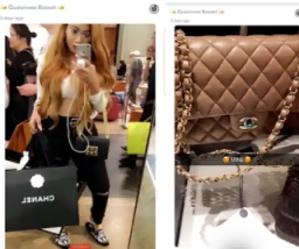 Kenyan Socialite, Vera Sidika Shows Off Her Newly Acquired N1.8Million Chanel Bag (Photos)